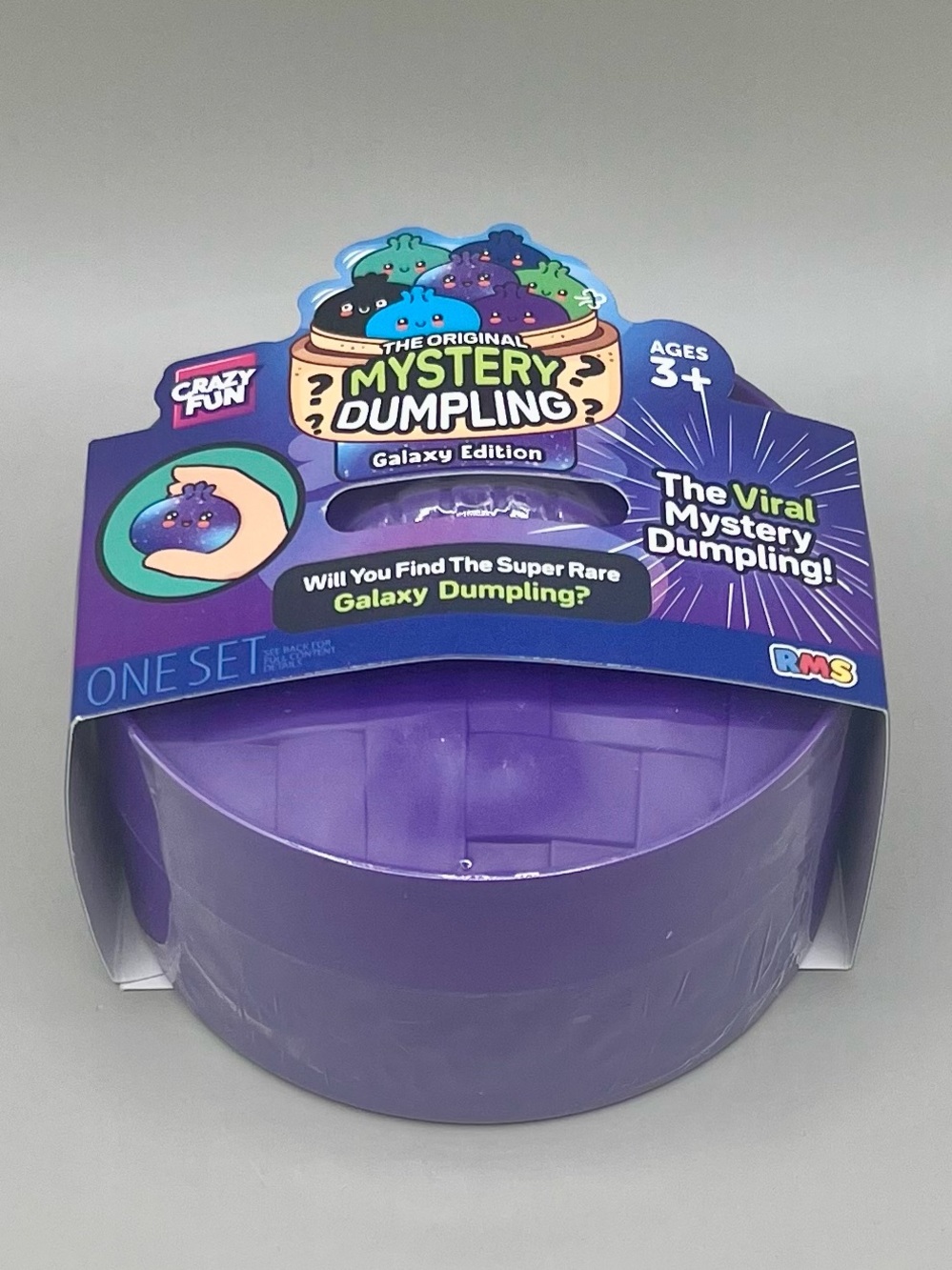 RMS Mystery Dumpling Galaxy Edition - Purple 4” Bun Squishy Crazy Fun VIRAL Toy💜